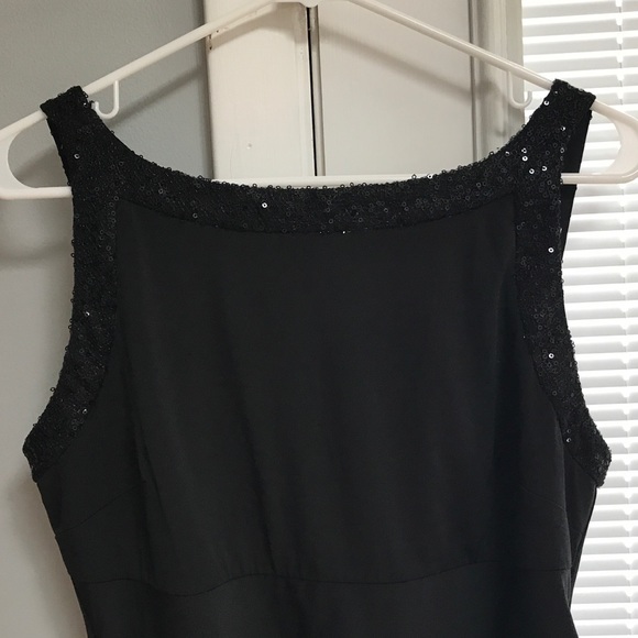 Little Black Dress with Sequin Accents - Picture 2 of 3